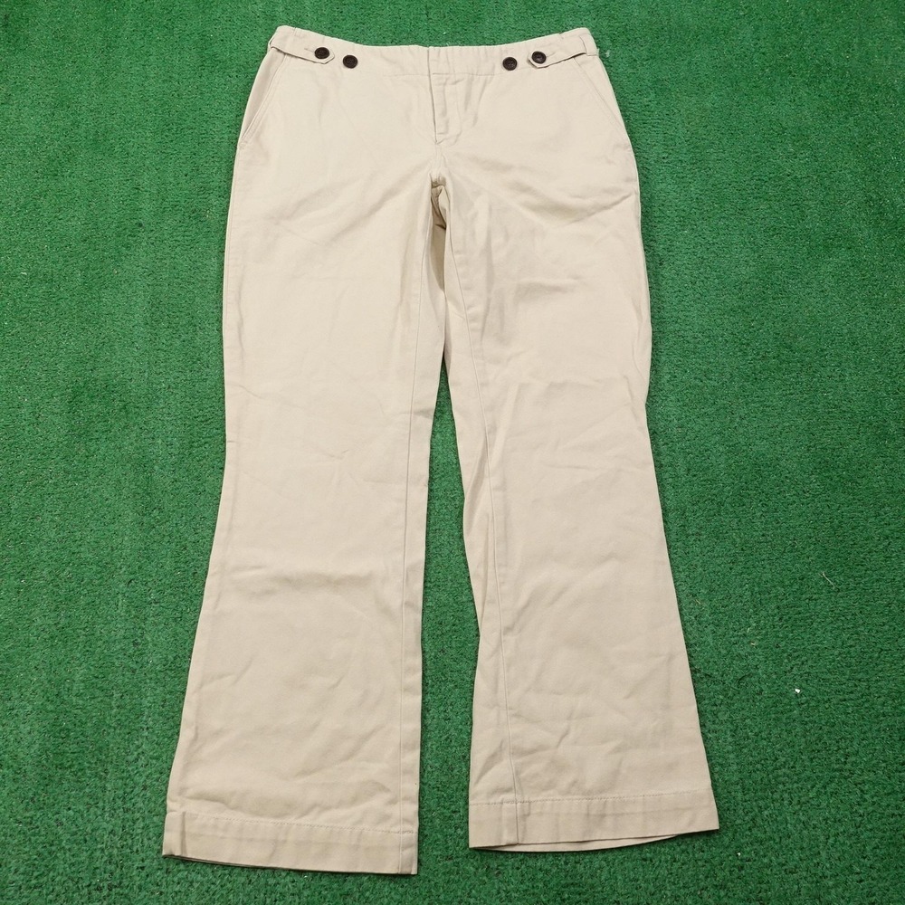 Bob Timberlake Pants Womens 12 Khaki 100% Cotton Chino Trousers 36x30.5‎